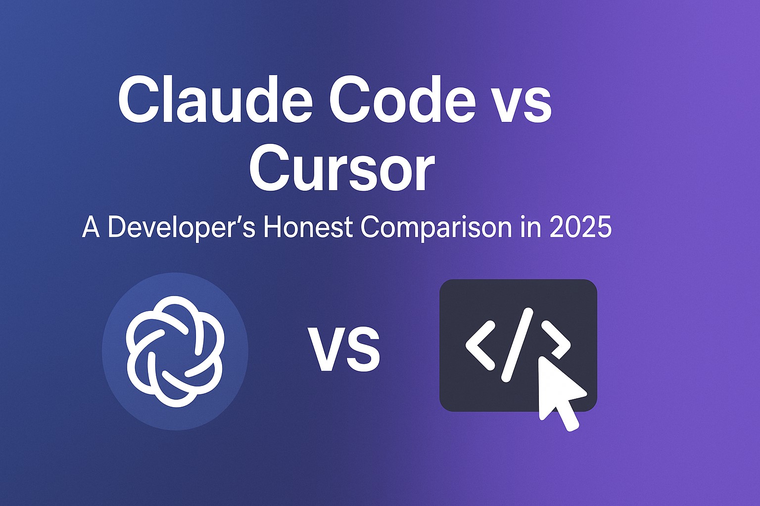 Claude Code vs Cursor: A Developer's Honest Comparison in 2025